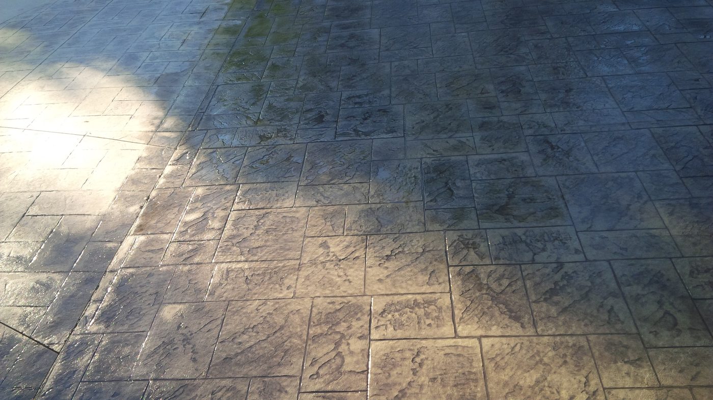 Coloured stamped concrete by Dura Concrete Floors in Orillia and Simcoe County, Ontario, photo 6