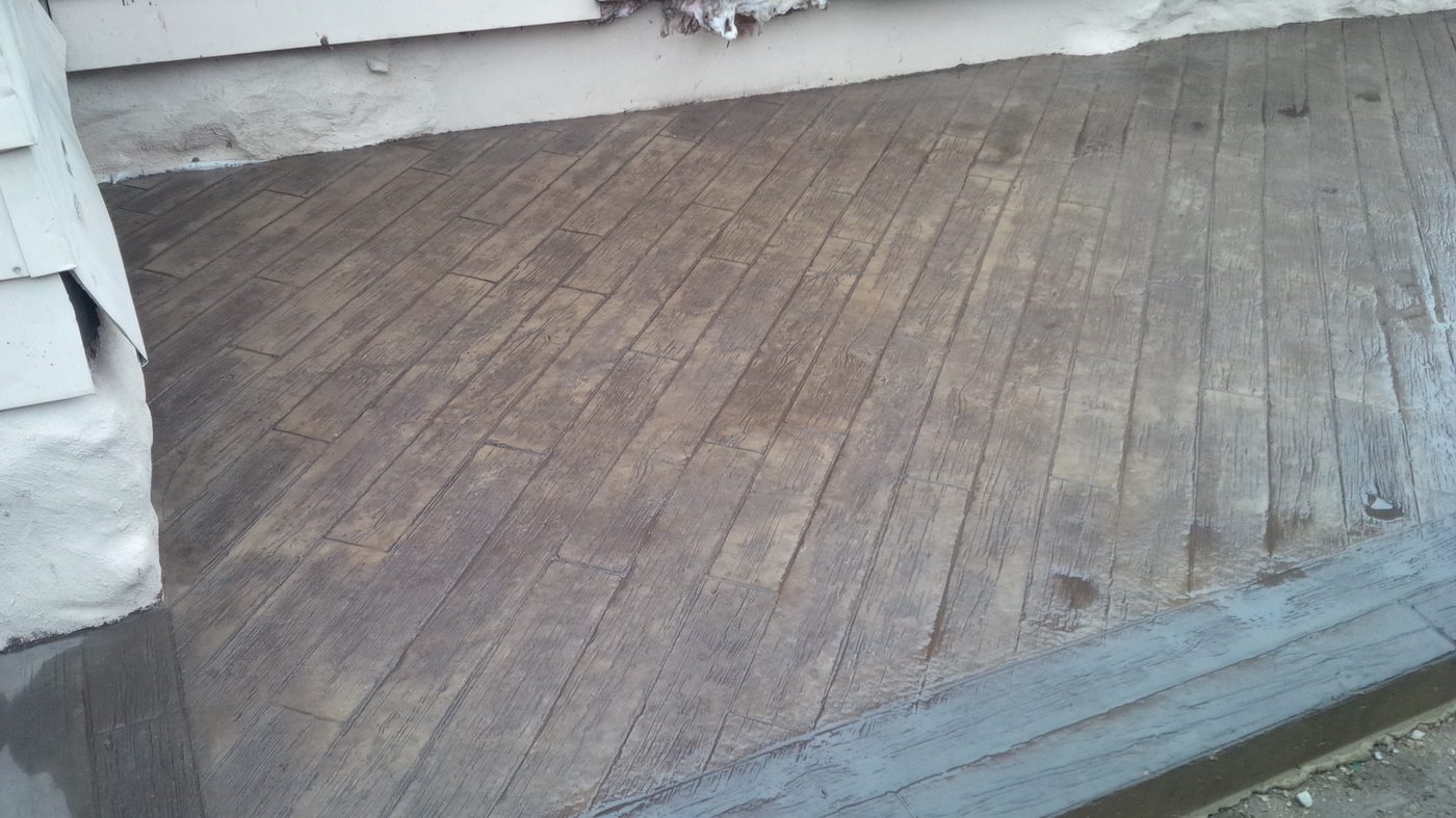 Wood Plank with Border by Dura Concrete Floors in Orillia and Simcoe County, Ontario, photo 5