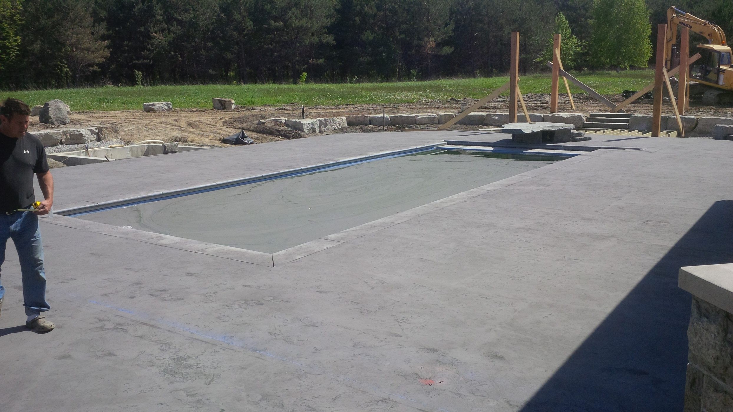 Pool Decks concrete by Dura Concrete Floors in Orillia and Simcoe County, Ontario