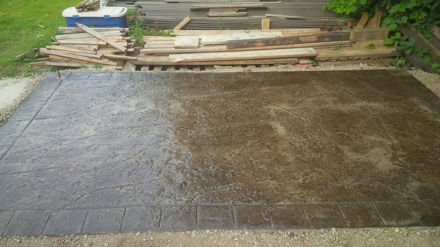 Heavy Quarry Stone with Border by Dura Concrete Floors in Orillia and Simcoe County, Ontario, photo 5
